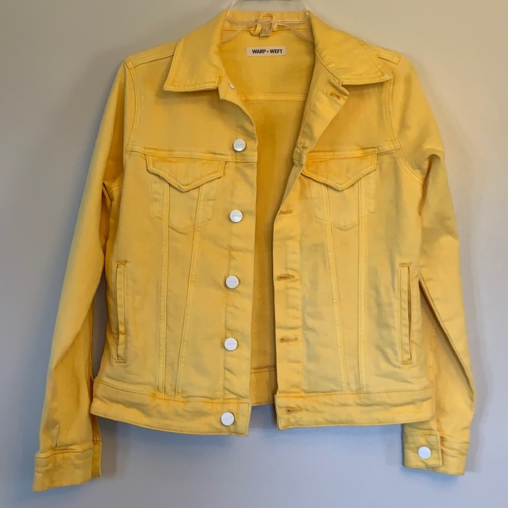 Warp + Weft Yellow Denim Jacket